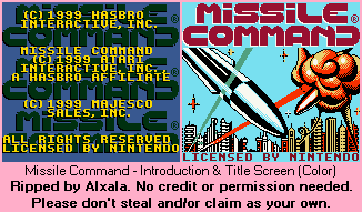 Missile Command - Introduction & Title Screen (Color)