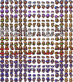 The Spriters Resource - Full Sheet View - Final Fantasy II - Overworld ...