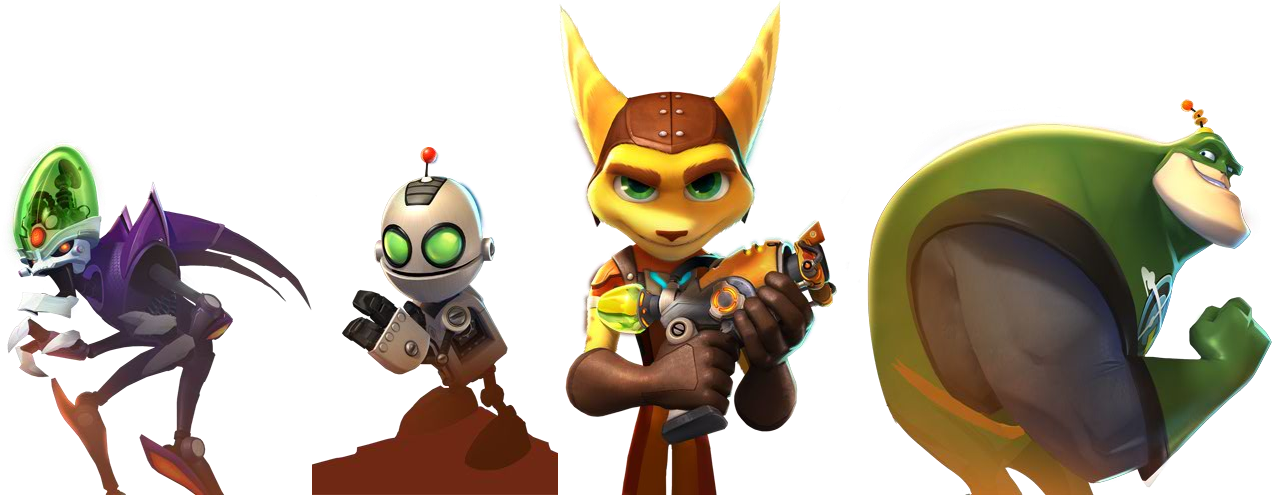 Ratchet & Clank All 4 One: 8-Bit Mini Mayhem - Hero Renders