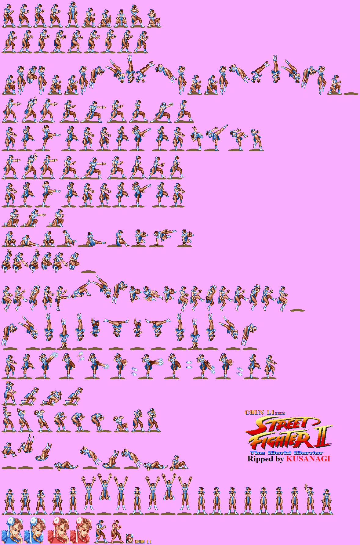 The Spriters Resource - Full Sheet View - Street Fighter II: The World ...