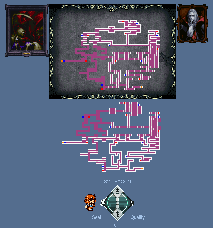 DS / DSi - Castlevania: Order of Ecclesia - Dracula's Castle Map - The ...