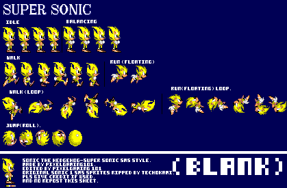 Super Sonic (Sonic 1 SMS-Style)