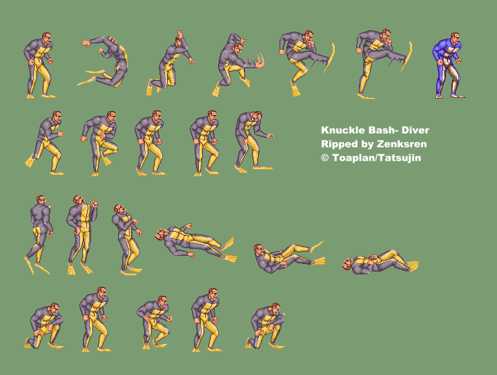 Arcade - Knuckle Bash - Diver - The Spriters Resource