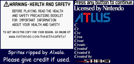 Yggdra Union: We'll Never Fight Alone - Health & Safety Screen + Company Logo Elements