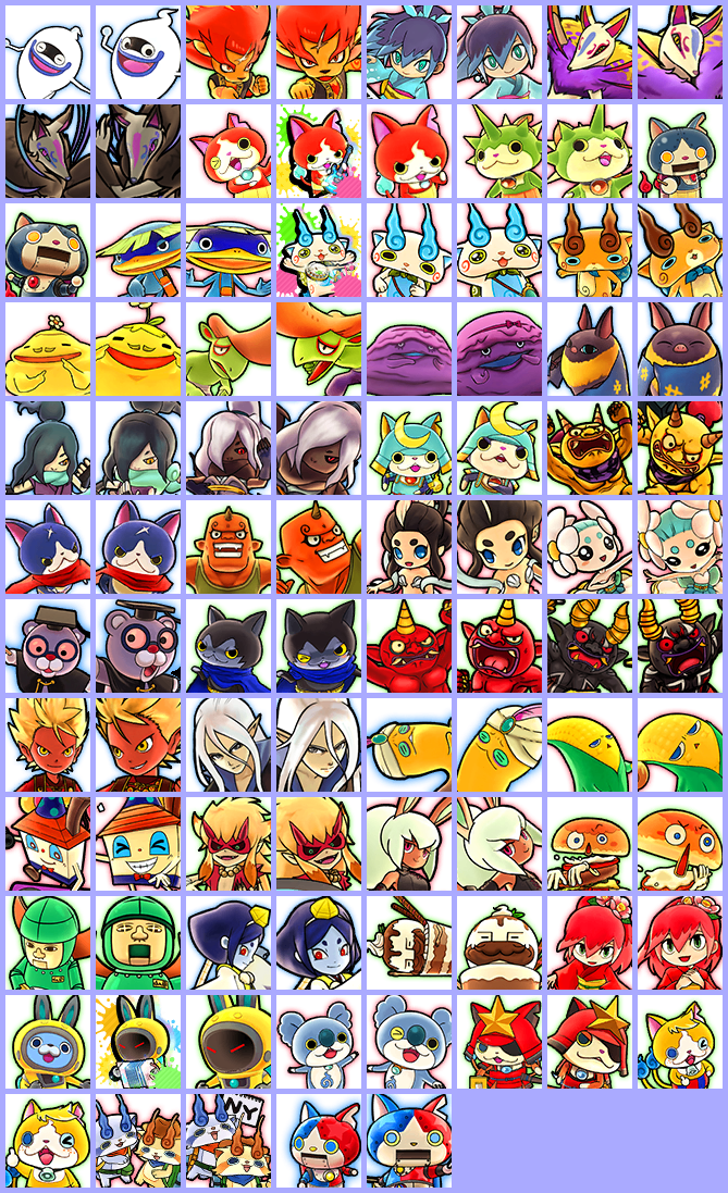 Yo-kai Watch: Gerapo Rhythm (JPN) - Yo-kai Icons