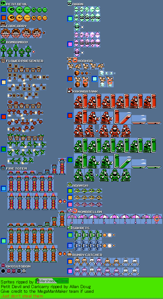 PC / Computer - Mega Man Maker - Enemies (Mega Man 9) - The Spriters ...