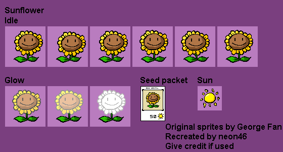 Plants VS. Zombies Customs - Sunflower (PvZ1 Prototype-Style)