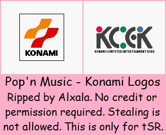 Pop'n Music - Konami Logos