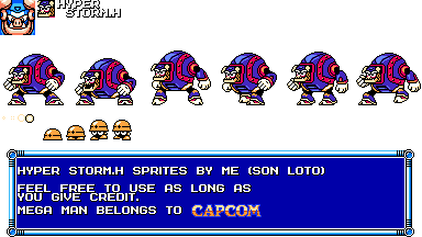 Mega Man Customs - Hyper Storm H (NES-Style)
