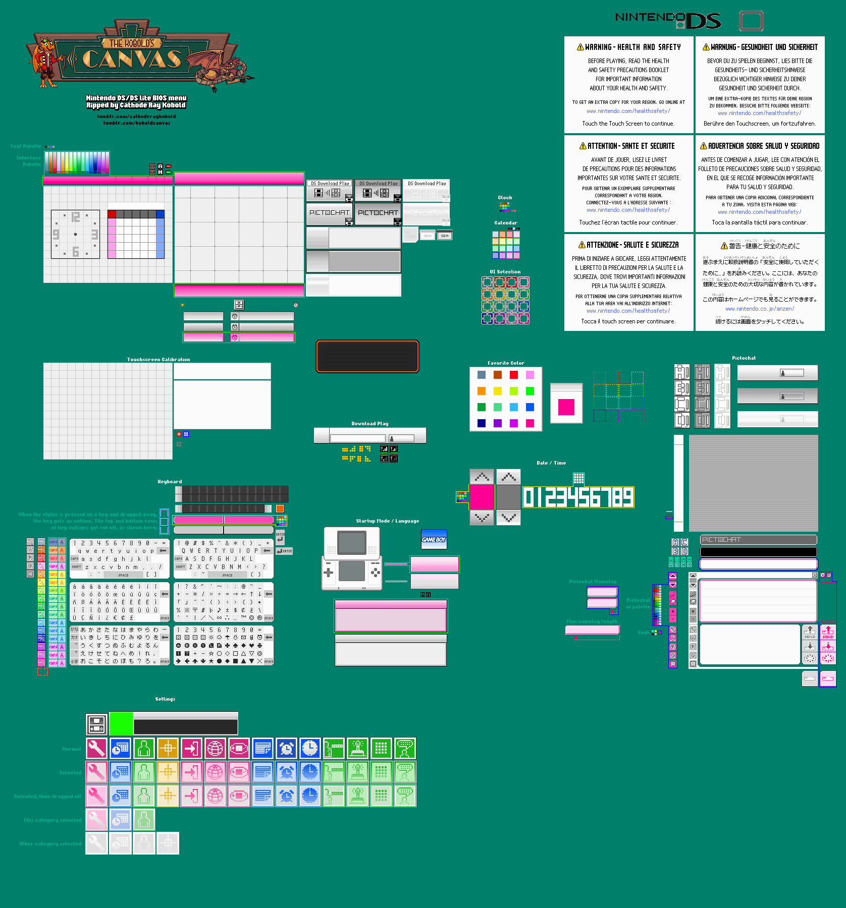 System Menu / PictoChat