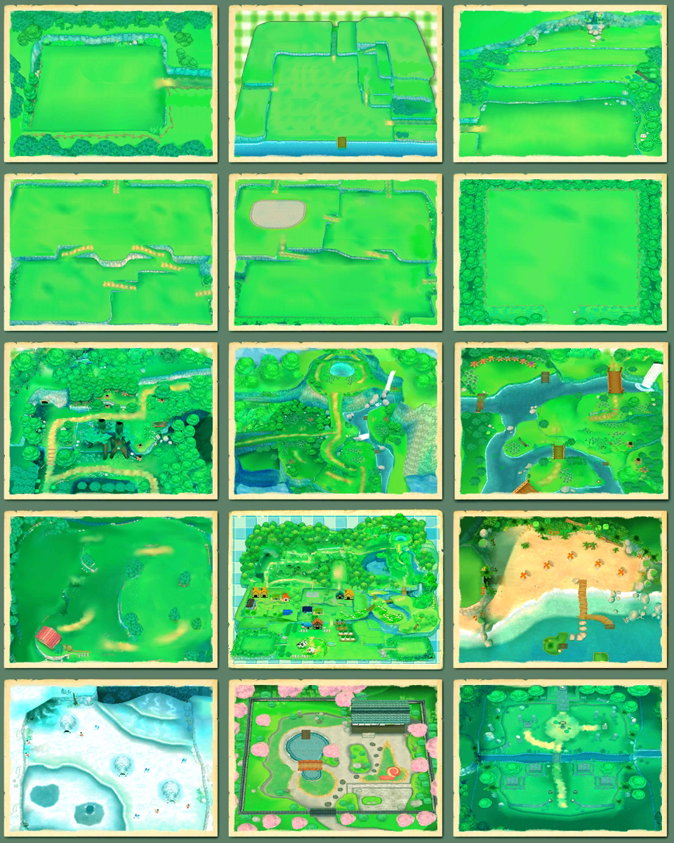 Harvest Moon: A New Beginning - Map Backgrounds