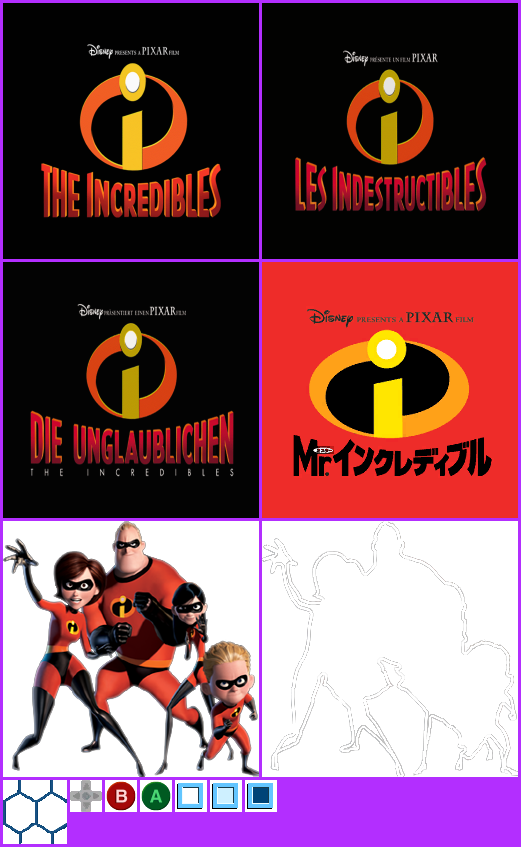 The Incredibles - Title Screen and Main Menu