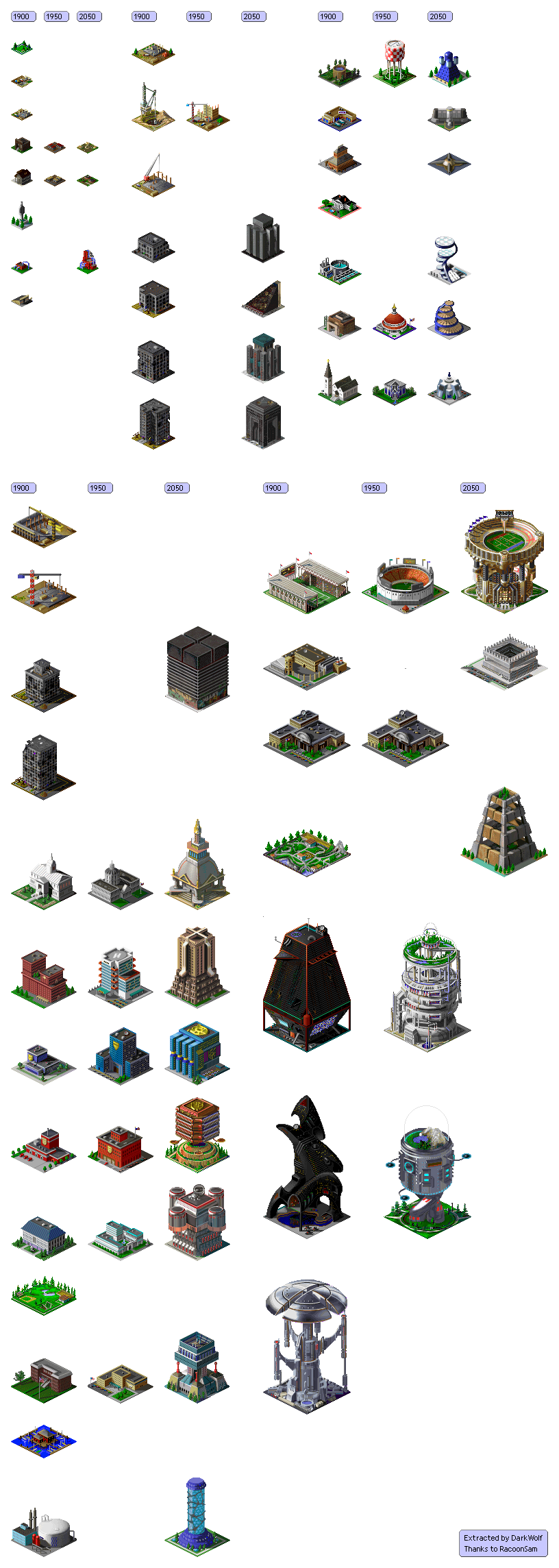 Sim City 2000 - Special Buildings
