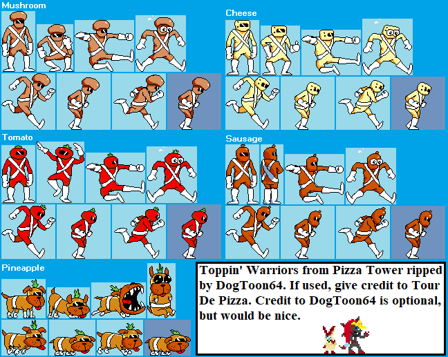 PC / Computer - Pizza Tower - Character Select - The Spriters Resource