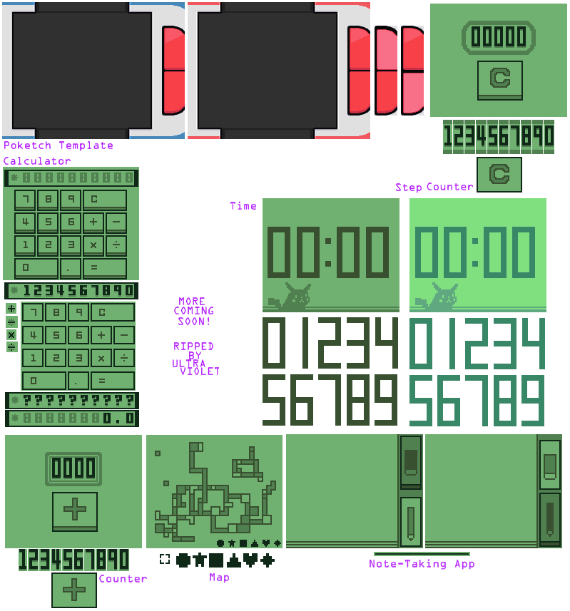 DS / DSi - Pokémon Platinum - Pokétch - The Spriters Resource