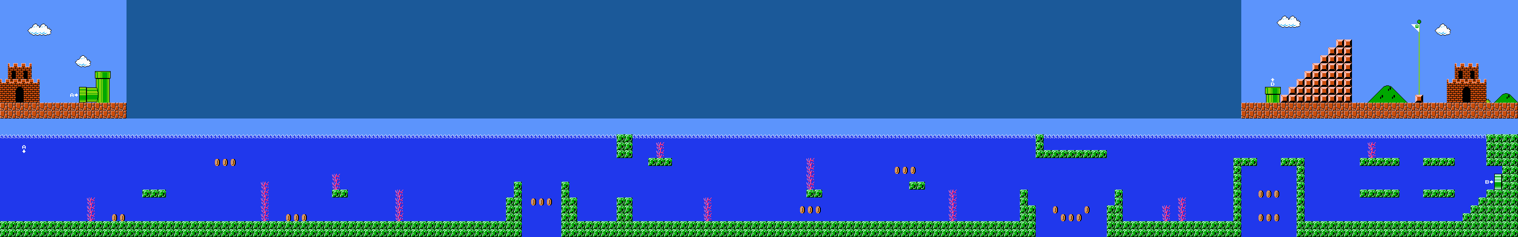 how to get into negative world in super mario bros