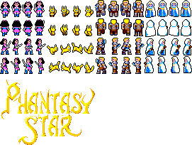 Phantasy Star - Playable Characters