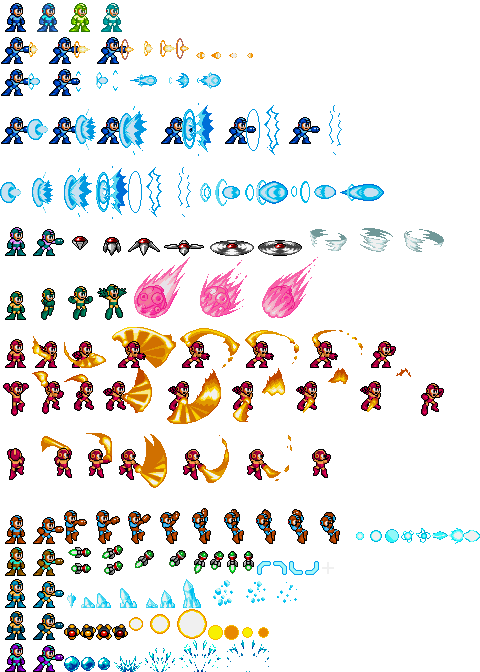 Mega Man 8 Weapons (Wily Wars-Styled)