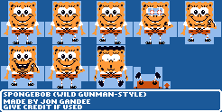 SpongeBob SquarePants Customs - SpongeBob (Wild Gunman NES-Style)