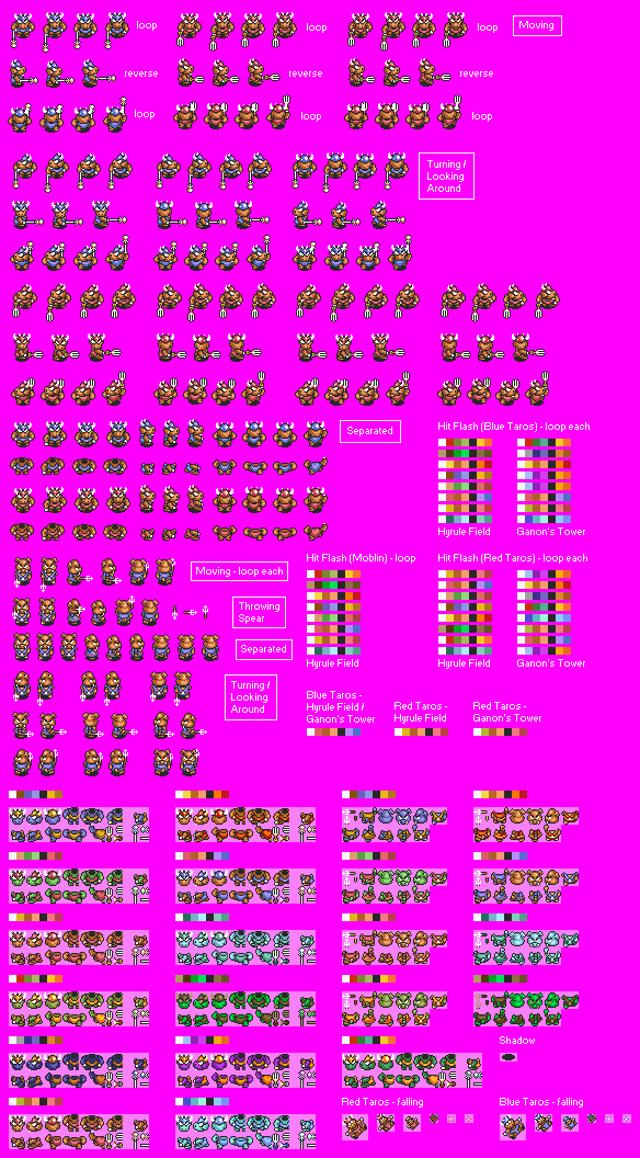 The Spriters Resource - Full Sheet View - The Legend of Zelda: A Link ...