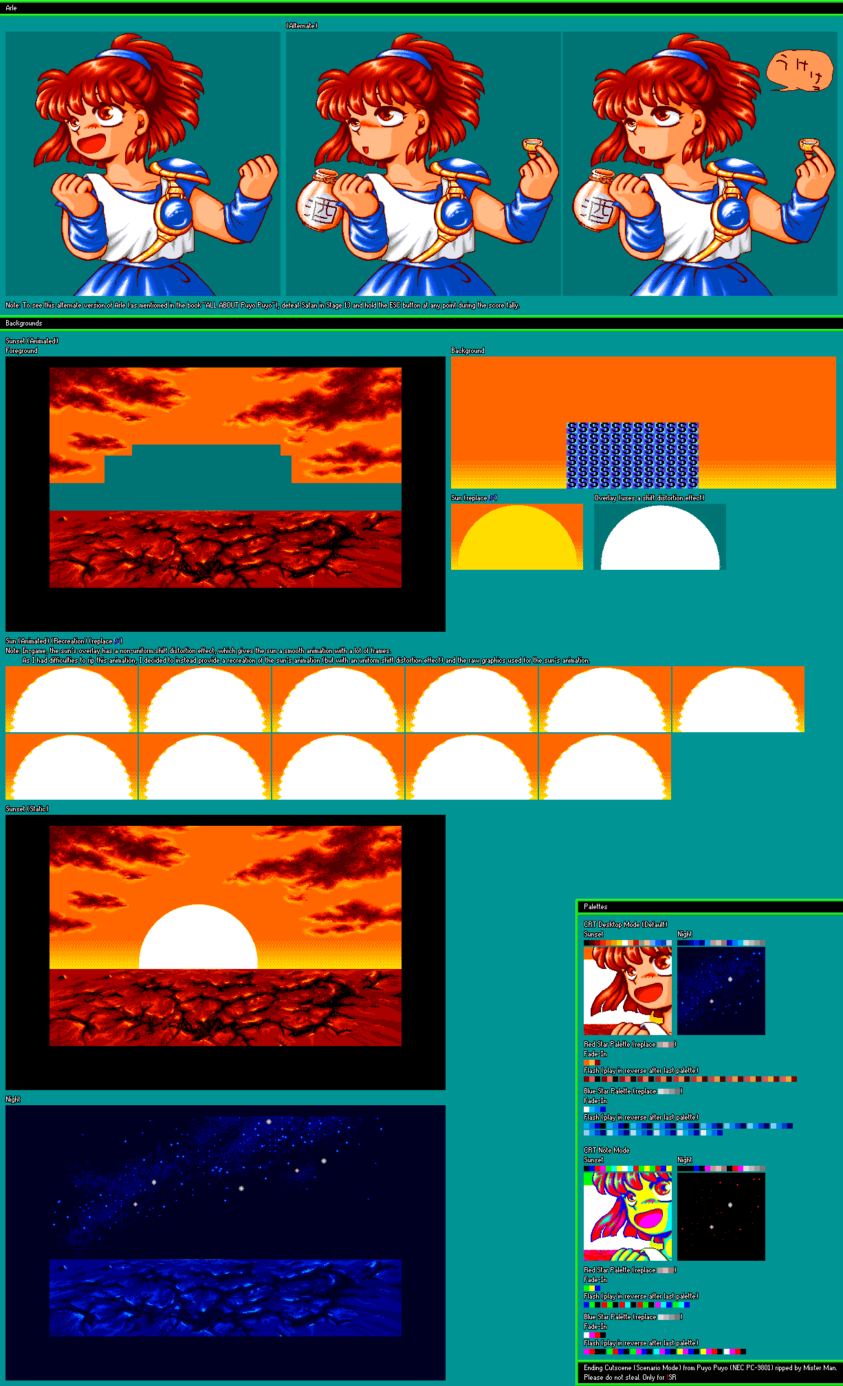 NEC PC-9801 - Puyo Puyo - Ending Cutscene (Scenario Mode) - The