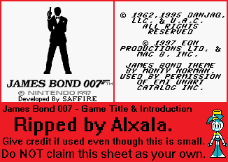 James Bond 007 - Game Title & Introduction