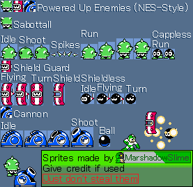 Mega Man Customs - Enemies (Powered Up, NES-Style)