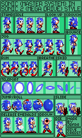 The Spriters Resource - Full Sheet View - Sonic The Hedgehog Customs ...