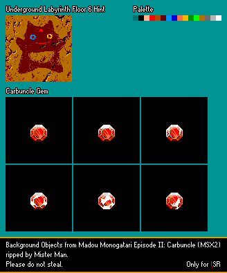 Madou Monogatari Episode II: Carbuncle - Background Objects