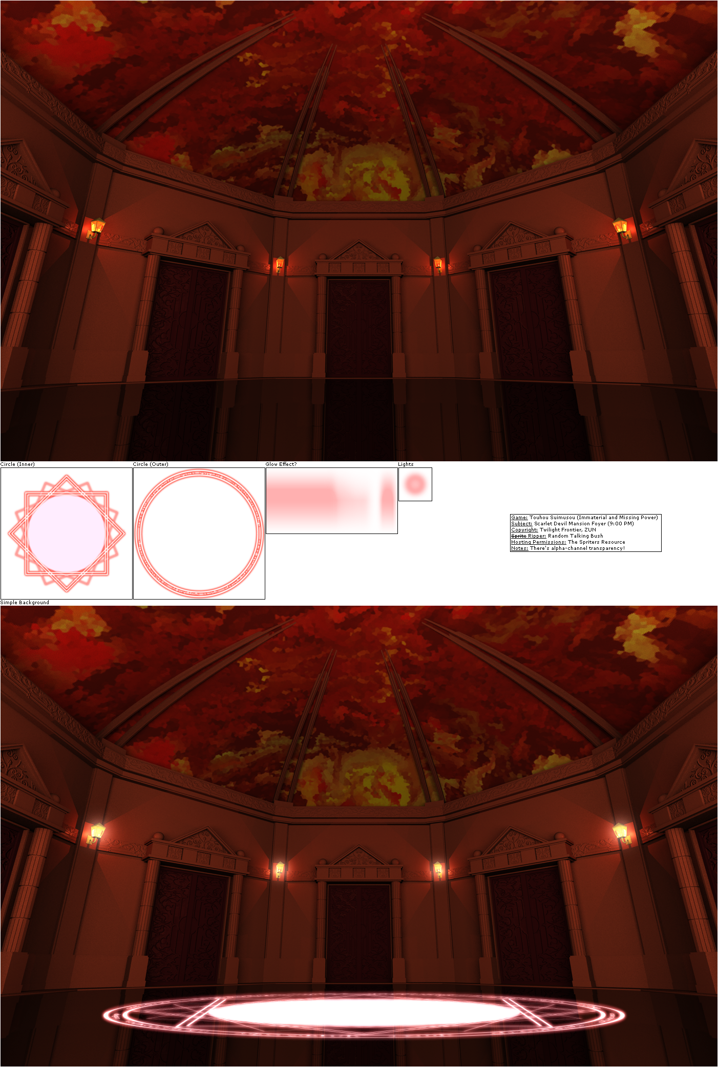 PC / Computer - Touhou Suimusou (Immaterial and Missing Power) - Scarlet Devil Mansion Foyer (9 