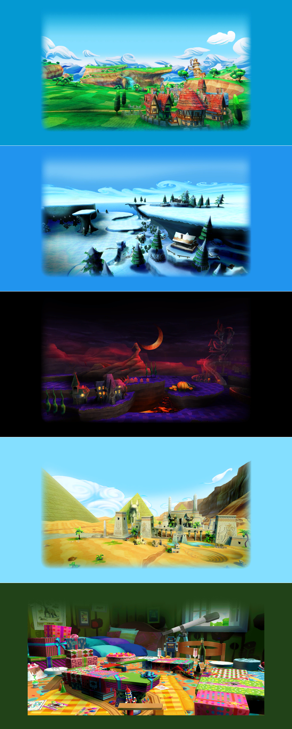 Pac-Man Party - World Backgrounds