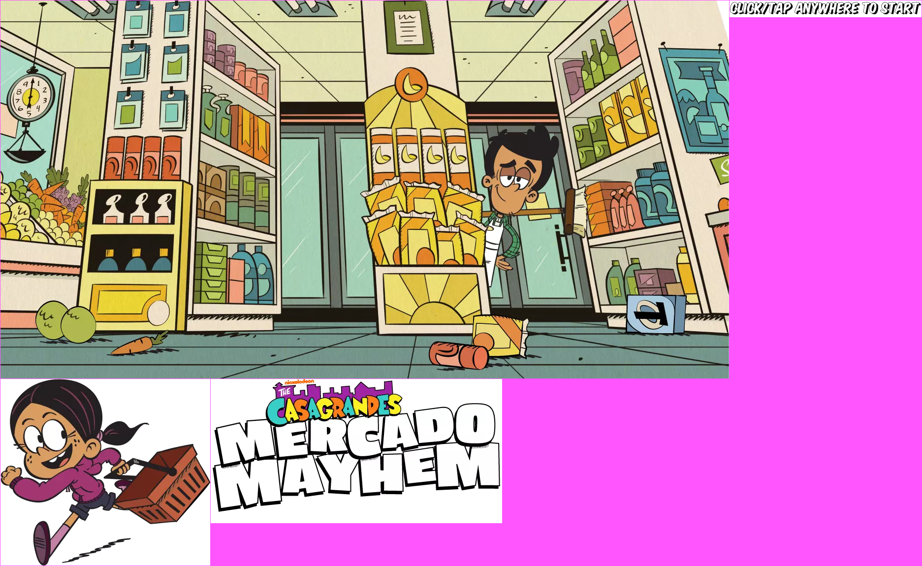 Browser Games - The Casagrandes: Mercado Mayhem - Title Screen - The ...