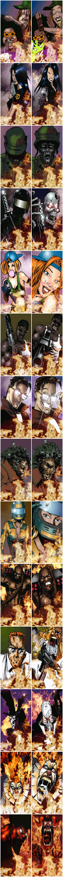 Twisted Metal 2 - Character Portraits