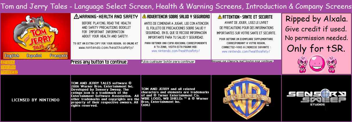 Health & Safety, Language Select, Company & Introduction Screens