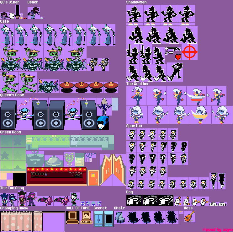 Spamton Sweepstakes Sprites