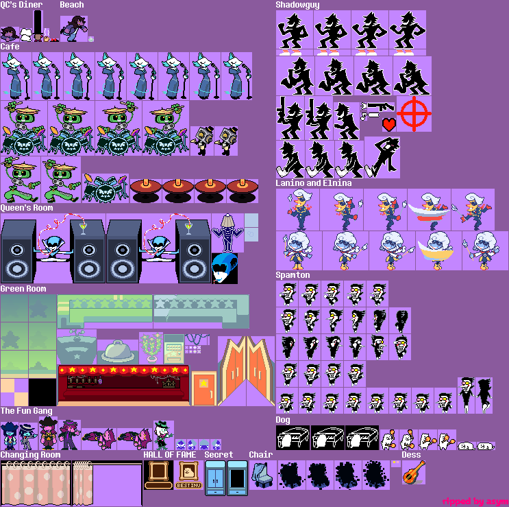 Spamton Sweepstakes Sprites