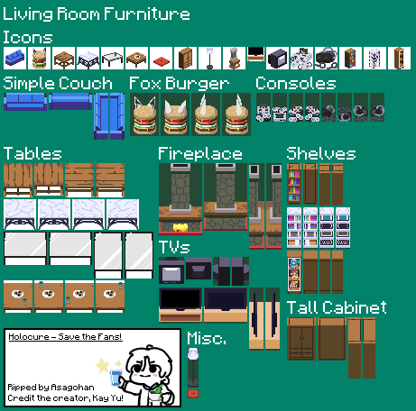 HoloCure - Save the Fans! - Furniture - Living Room