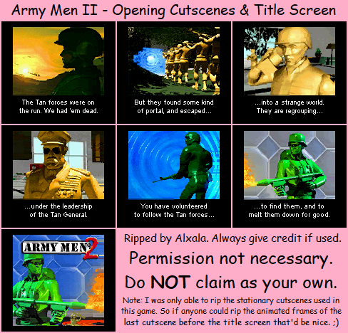 Army Men II - Opening Cutscenes & Title Screen