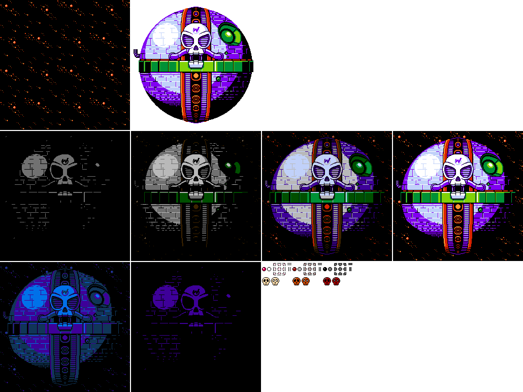 Wily Star Map (NES-Style)