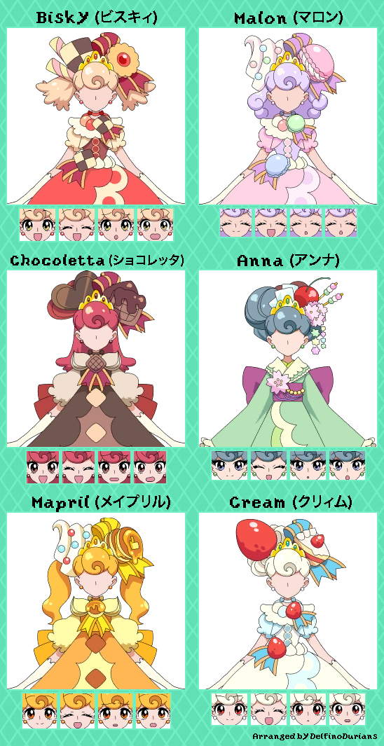 Go! Princess Precure - Shugā Ōkoku to 6 nin no Purinsesu! (JPN) - Sugar Kingdom Princesses