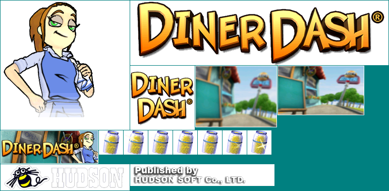 Diner Dash - Wii Menu Banner & Save Data
