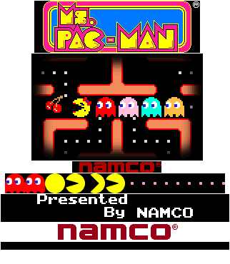 Ms. Pac-Man (J2ME/BREW, Americas) - Title and Splash (240x320/400)