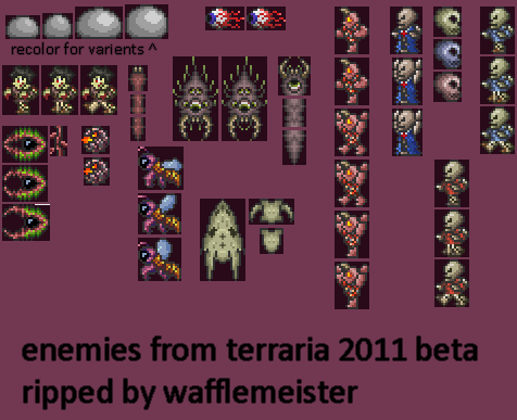 Terraria (April 26th 2011 Prototype) - Enemies