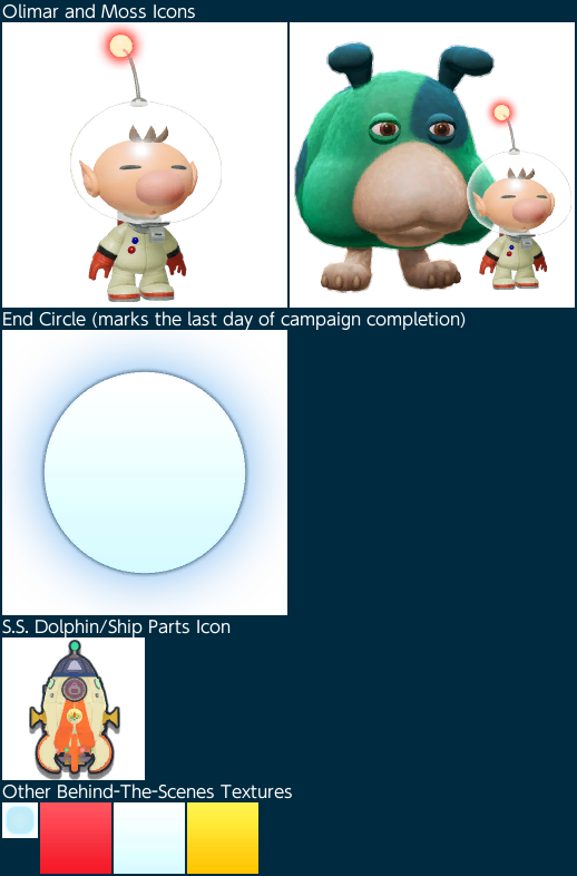 Olimar's Shipwreck Tale - Icons
