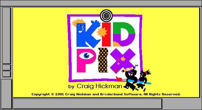 Kid Pix 1.0 - Splash Screen