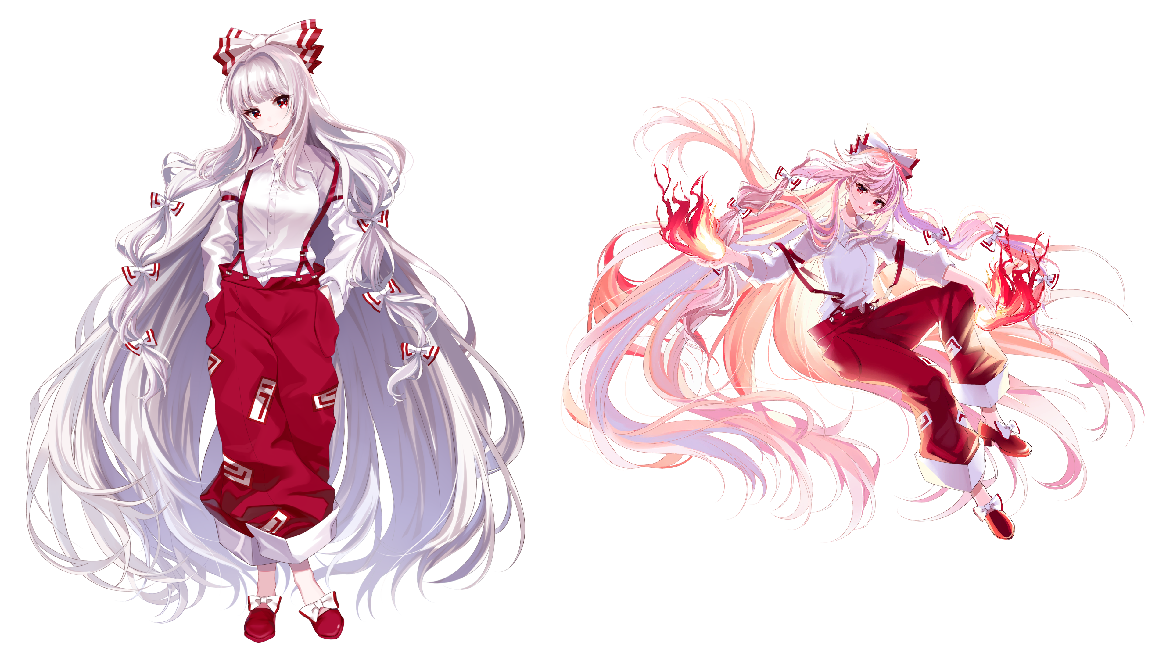 Touhou Spell Bubble - Fujiwara no Mokou