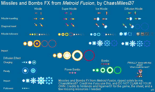 Metroid Fusion - Missiles FX