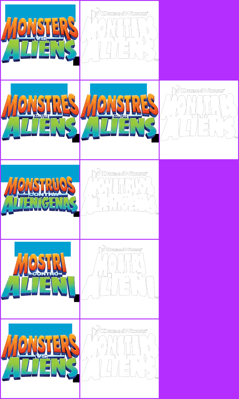 Monsters vs. Aliens - Title Screen Logo