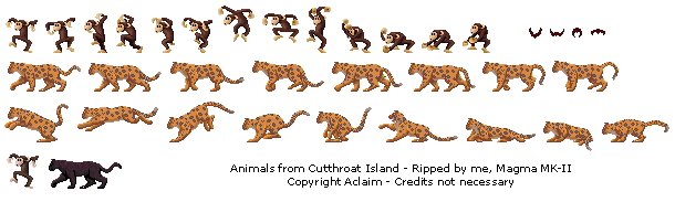 SNES - Cutthroat Island - Animals - The Spriters Resource