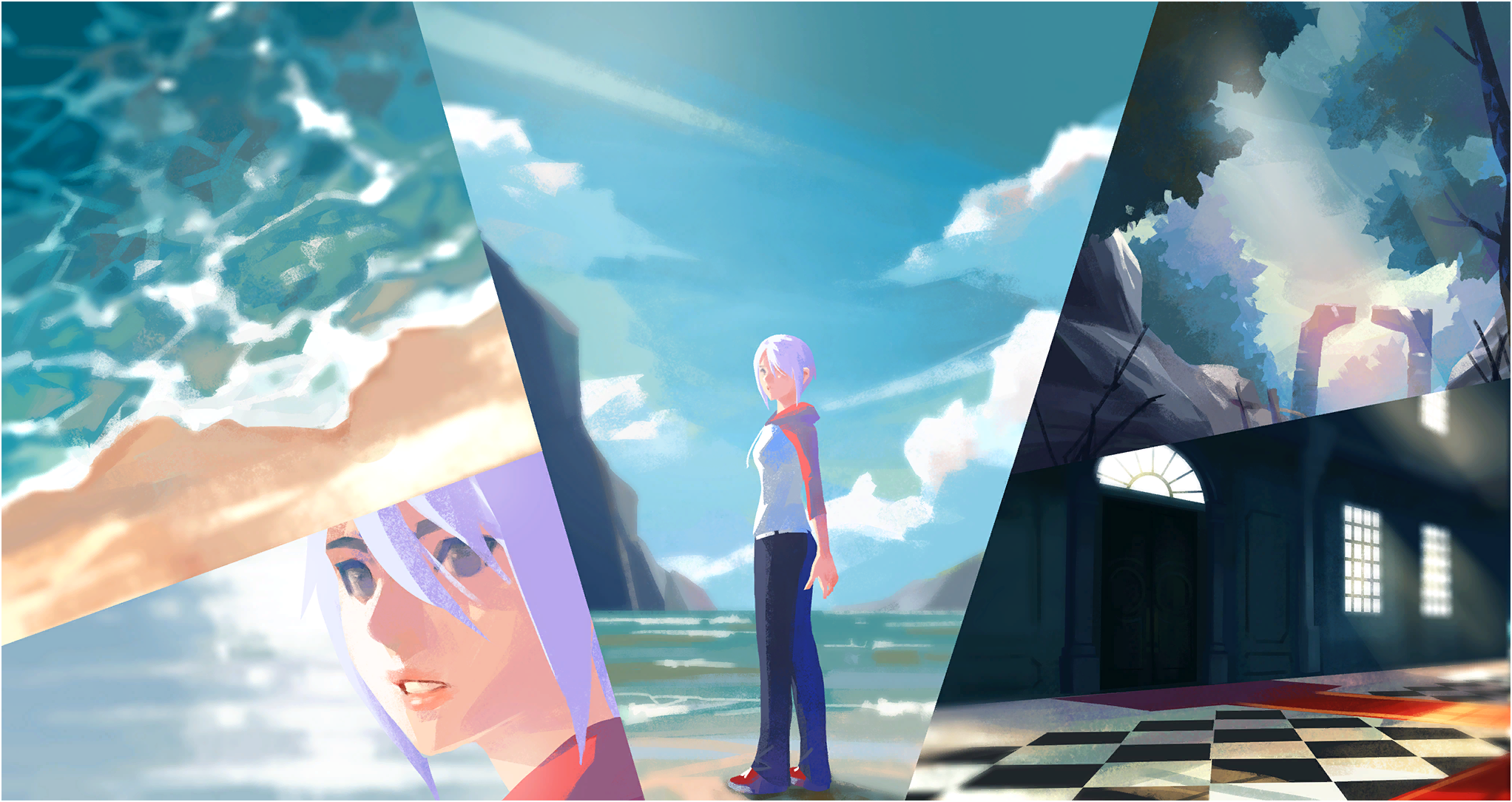 Another Code: Recollection - Title Screen Collage - Two Memories